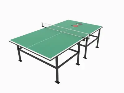 Table Tennis Low-poly 3D model