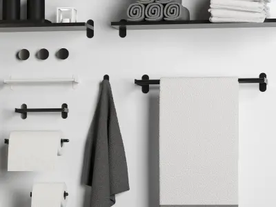 Bathroom accessories Vol 01 3D model