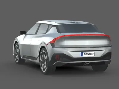 Kia EV6 GT Low-poly 3D model