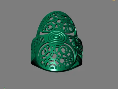 Women Plain Ring Ready STL Models Womens Ring 3d models 3D print model 19