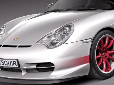 Porsche 911 GT3RS 2004 3D model