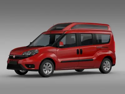 Fiat Doblo HighRoof Maxi 263 2017 3D model