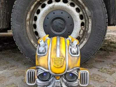 Bumblebee 2018 beetle wearable head  3D print model