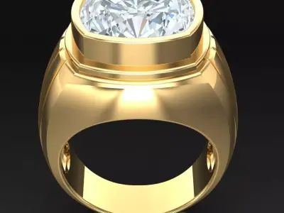 Luxury Men Rings Designs 6MR056 3D print model