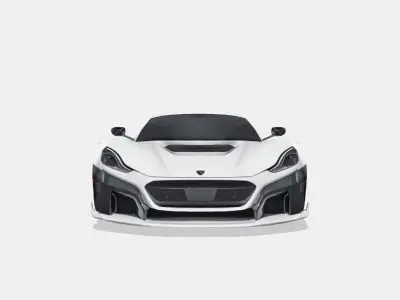 Rimac Nevera 2022 Low-poly 3D model