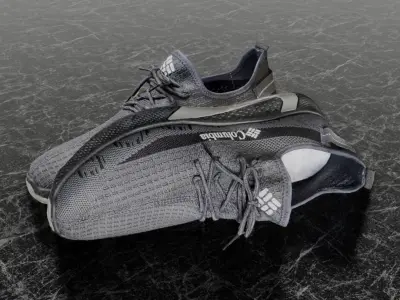 COLUMBIA 3D SHOES Low-poly 3D model