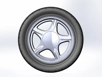 Wheels for scale model Mk3 1990 3D print model