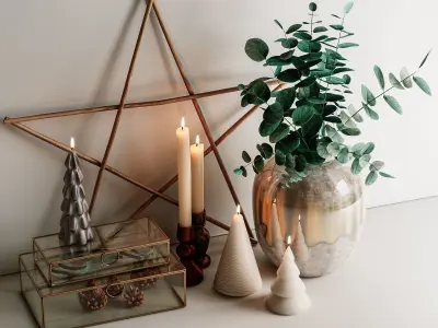 Decorative set 1 3D model