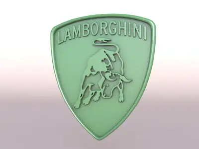lamborgini logo for 3Dprint 3D print model