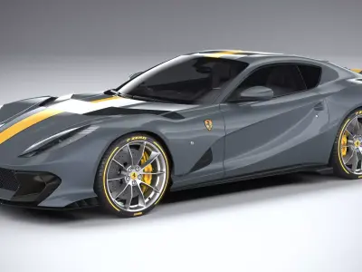 Ferrari 812 Competizione 2021 3D model