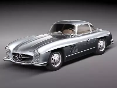 Mercedes Benz 300 SL Gullwing 3D model