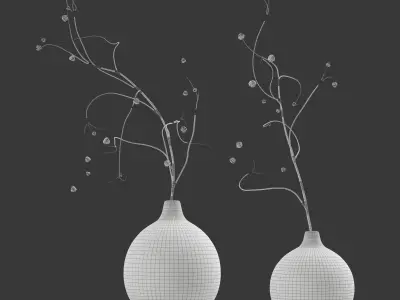 Decor Vases Set 4 3D model