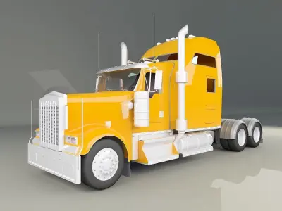 Truck  3D model  Low-poly 3D model