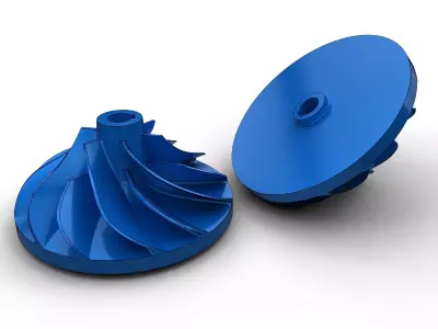 Turbo impeller 3D print model