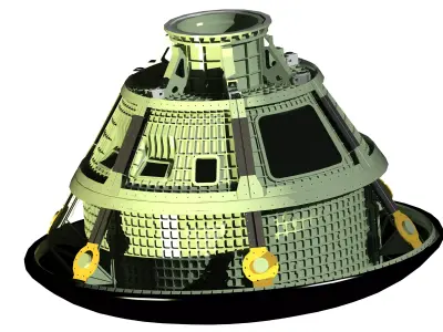 NASA Orion - Artemis Crew Capsule Structure - 17 Detailed Parts 3D print model