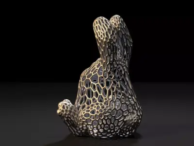 Rabbit Voronoi 3D print model