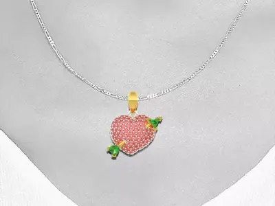 Heart with arrow Pendant  3D print model