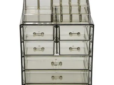 Makeup Cosmetic Organizer - 2 Colour 3D model