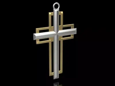 Cross Pendant 8512 3D print model