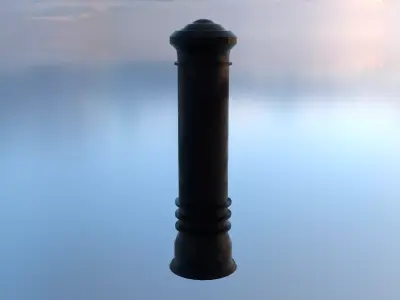 Street Bollard Free low-poly 3D model