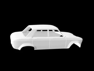 Peugeot 204 Berline Custom 3D print model
