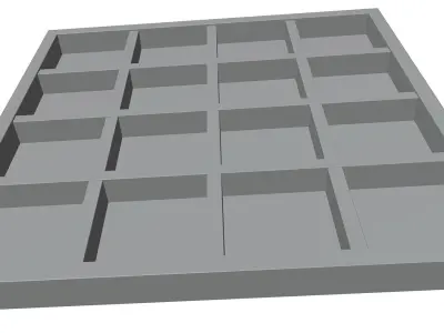 Wall decoration of paintings HG2 3D model