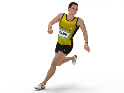 Athlete Runner 3D model