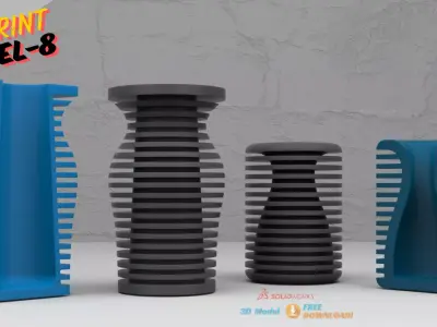 3D-Printing Flower Pots-Interior Decor-Model-8 STL file FREE Free 3D print model