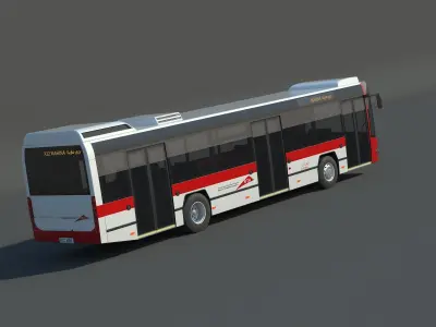 Dubai City Bus 3D model