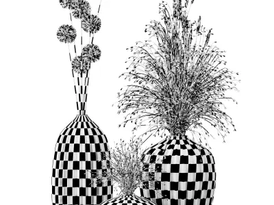 Decorative Dried Plants Vol 1 3D model