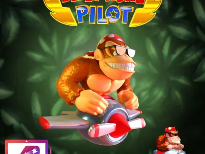 Diddy Kong Pilot Funky Kong 3D print model