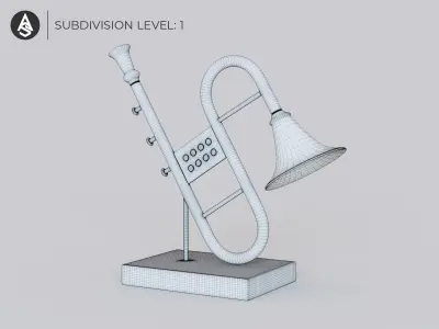 Decorative Musical Instrument 3D model
