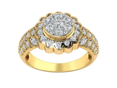 Royal Elegance Diamond Ring Collection Luxurious 3DM  STL Pack 3D print model