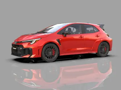 Toyota GR Corolla 2024 HQ interior 3D model