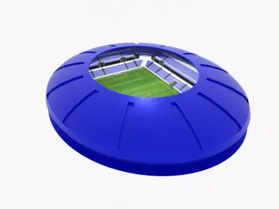 Football Stadium Low-poly 3D model 48