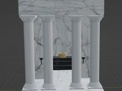 Roman Temple Free 3D model