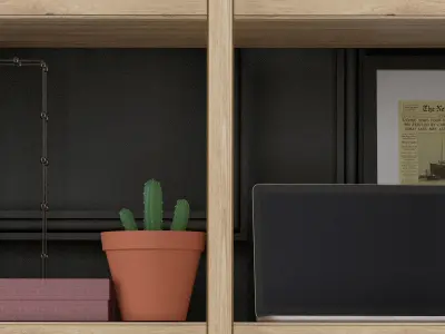 Decorative Set bookcase 3D model