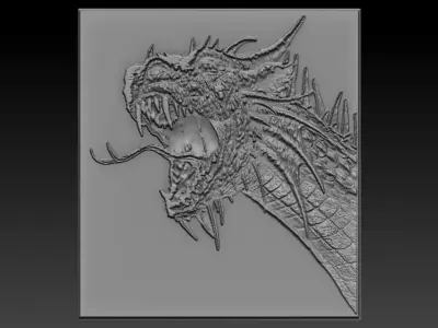 Dinosaur Head 3D print model