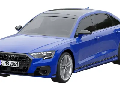 Audi S8 2022 3D model