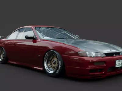 NIssan silvia s14 3D model buy