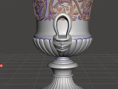 Victorian Cast Iron Garden Urn 3D print model