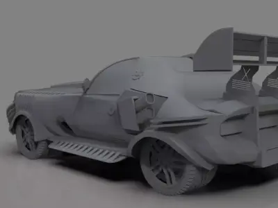 Shark car 3D model