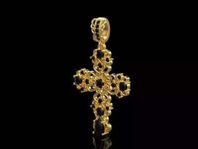 Cross Pendant 66036 3D print model