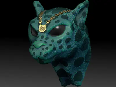 Fantasia Fauna - Kheru Cat - 3D Model 3D print model