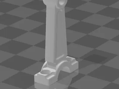 Piston Keyshain Low Clean up Free 3D print model