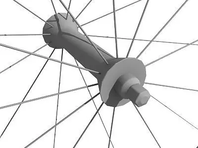 3D Bike Wheel 2 3D model