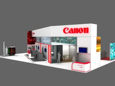 Canon Exhibition Stand 3D model