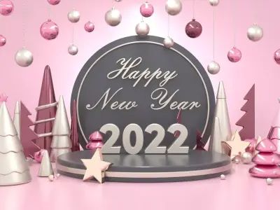 New Year 2022 3D model
