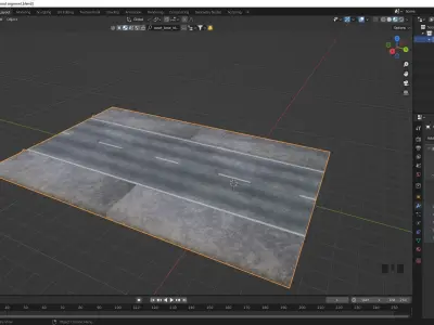 Road Segment Free 3D model