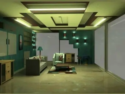 interior design Low-poly 3D model purchase